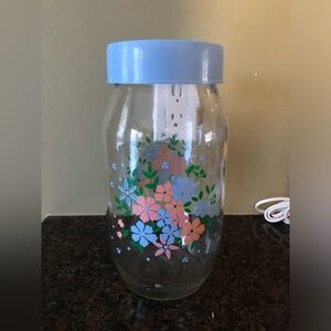 Carlton Floral Glass Jar Canister - 2L